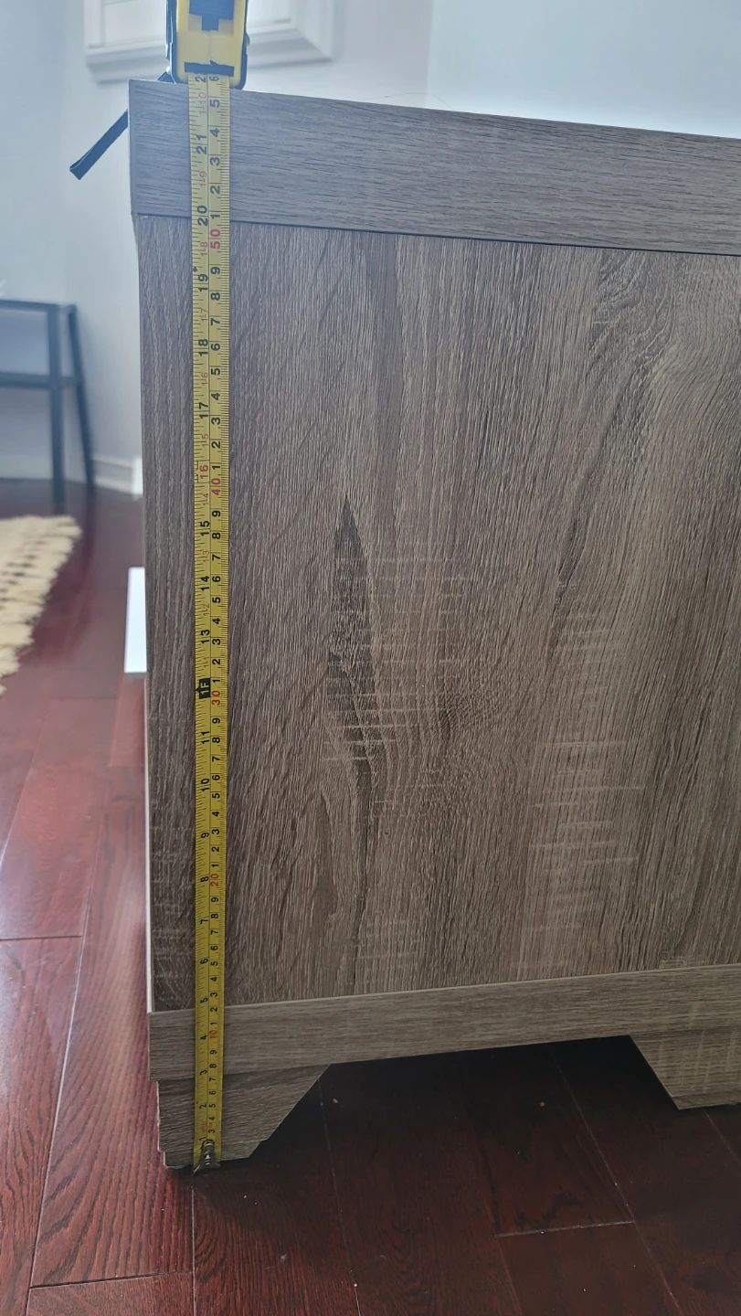 Grey Wash TV Stand with Drawers - photo 3