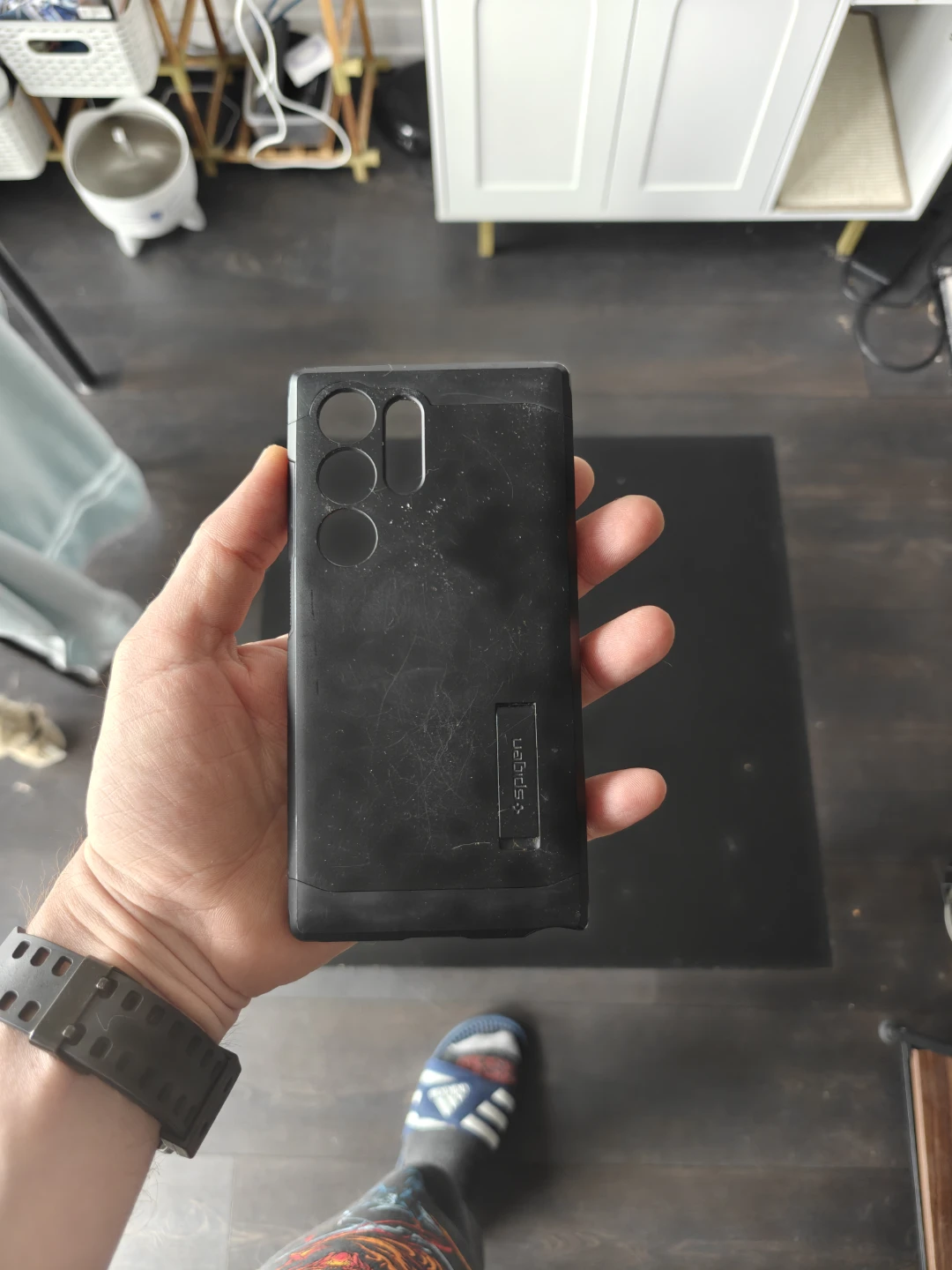Spigen Black s24 ultra Phone Case
