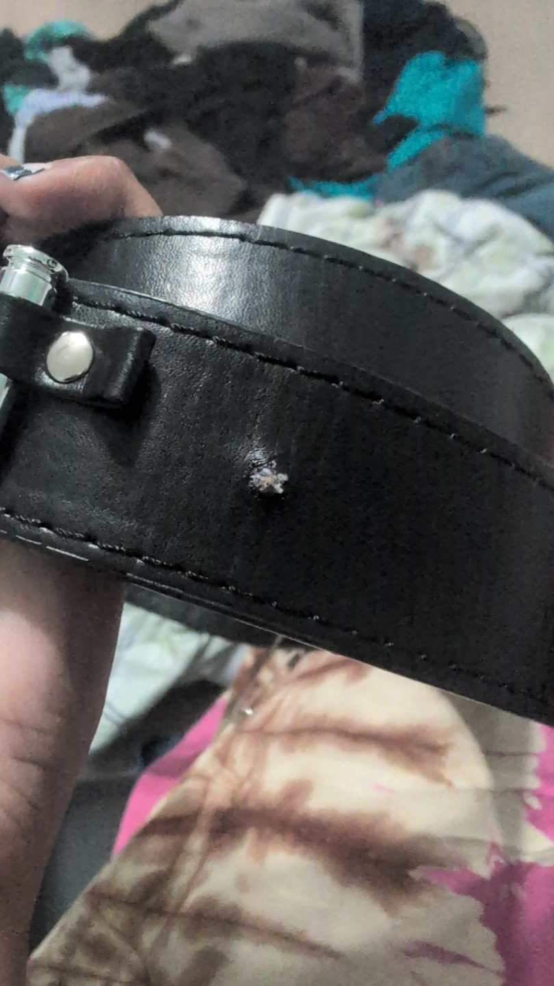 Black Leather Belt with Silver bullets - photo 2