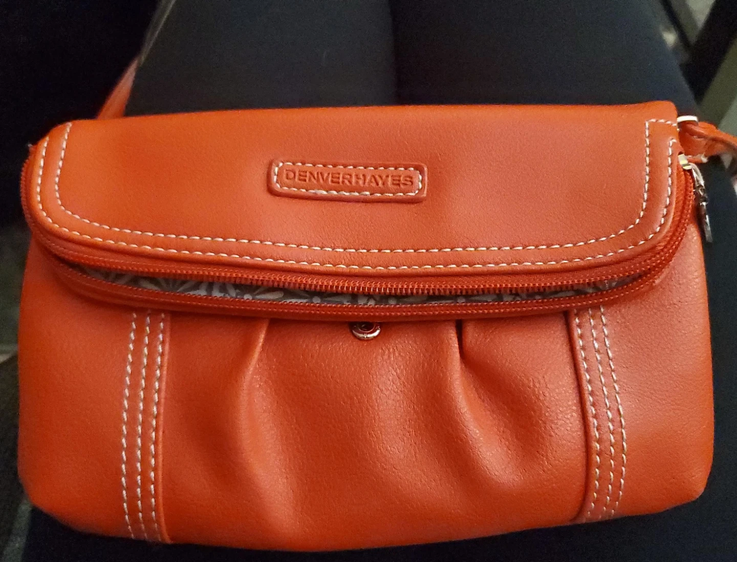Denver Hayes Orange Clutch Wallet