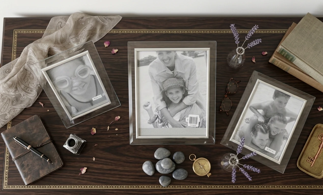 Clear Acrylic Picture Frames - Set of 3