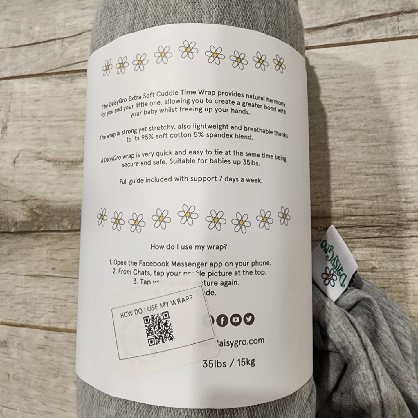 New Daisy & Gro Luxury Baby Wrap - photo 2