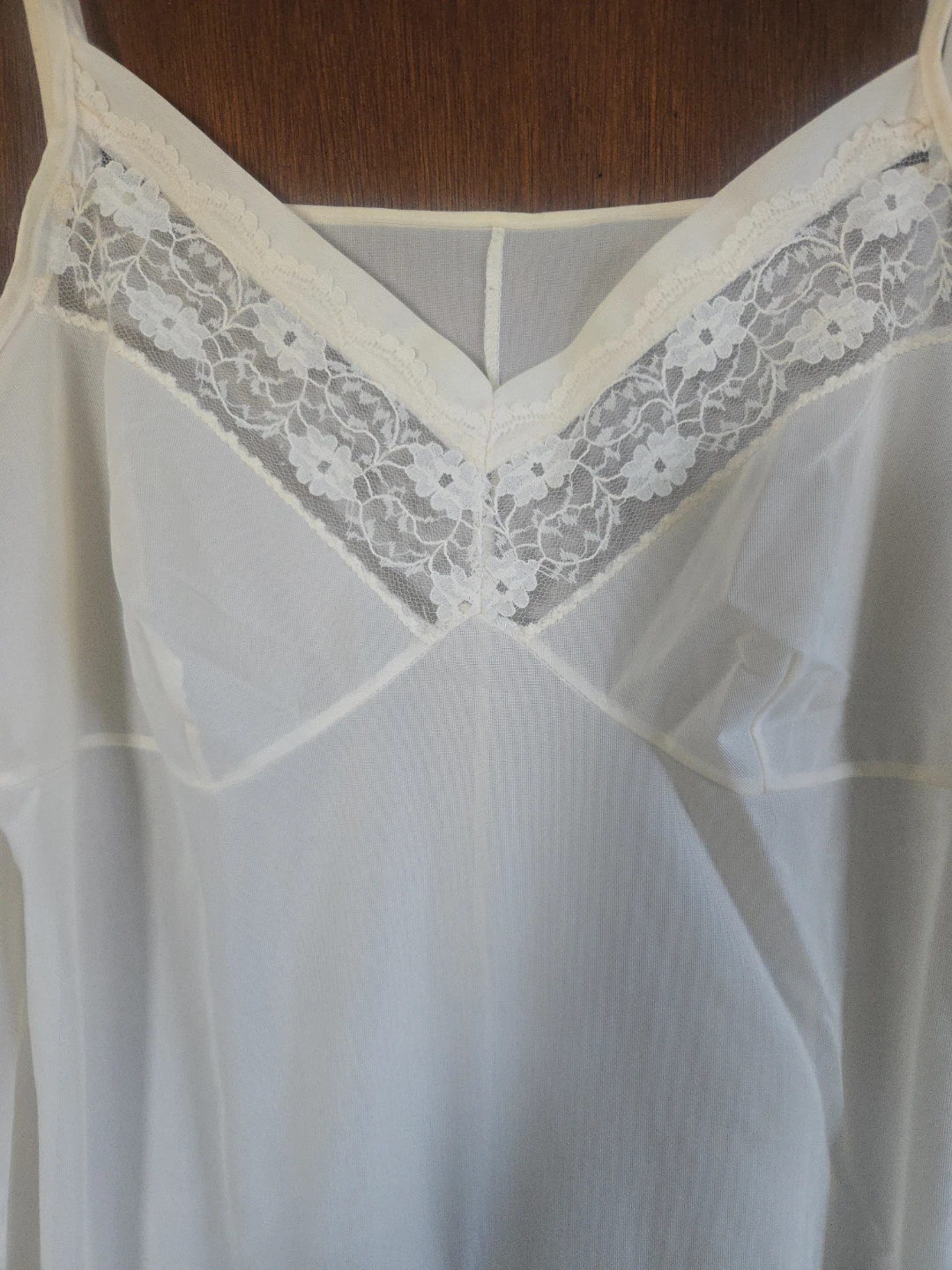 Vintage White Lace Slip Dress - photo 2