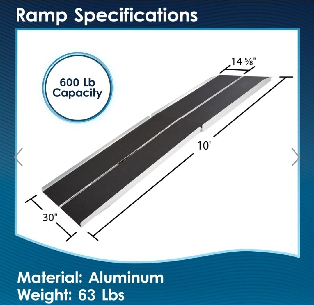 Silver Springs 10' Portable Aluminum Wheelchair Ramp - photo 4