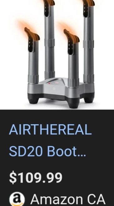 AIRTHEREAL SD20 Electric Boot Dryer