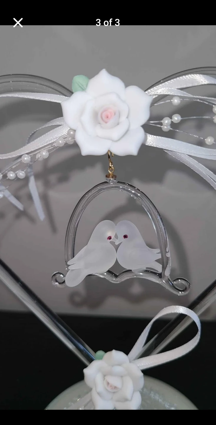 Glass Dove Art Figure from Disney World