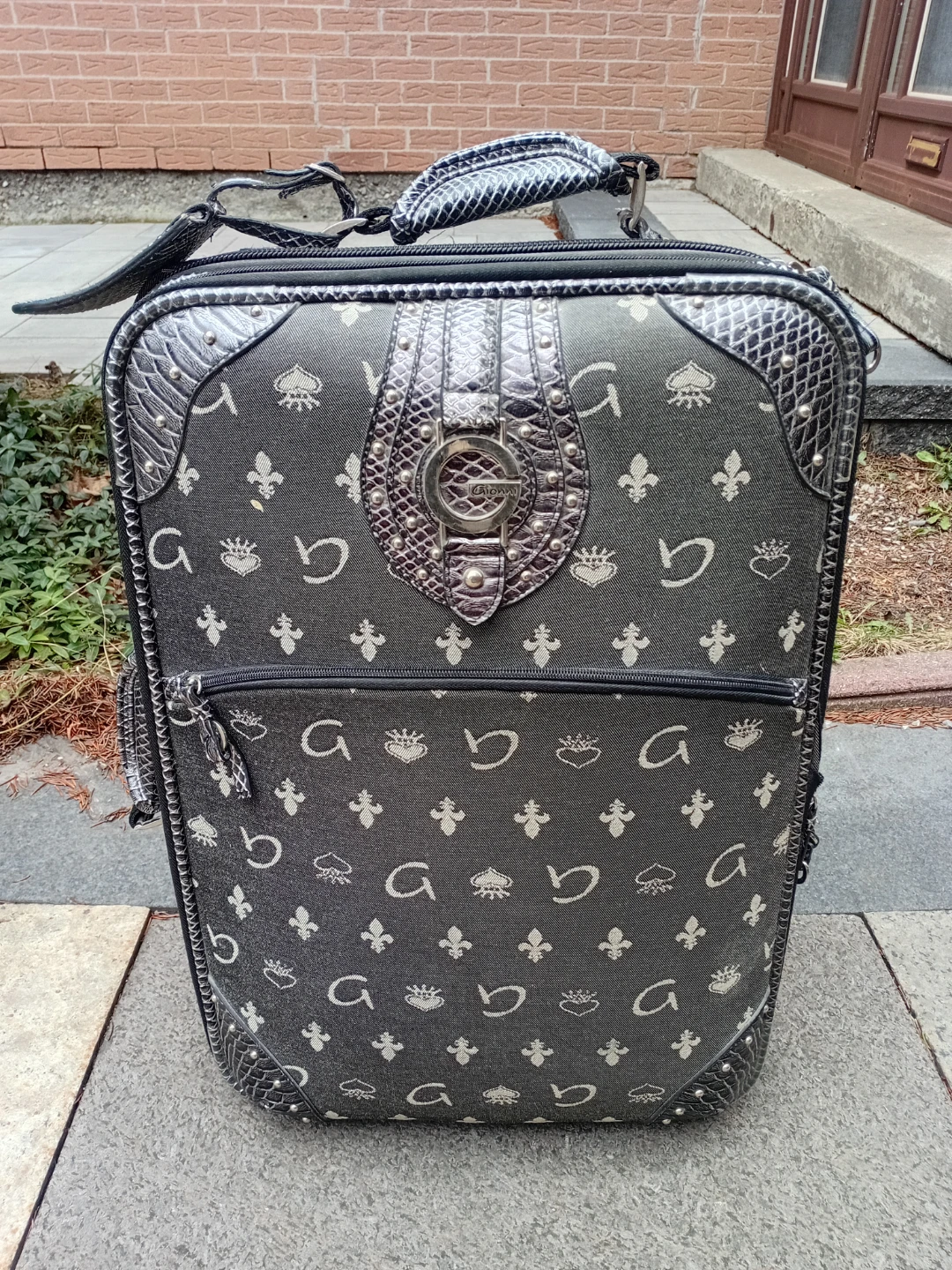 Guess Logo Print Rolling Suitcase - photo 3