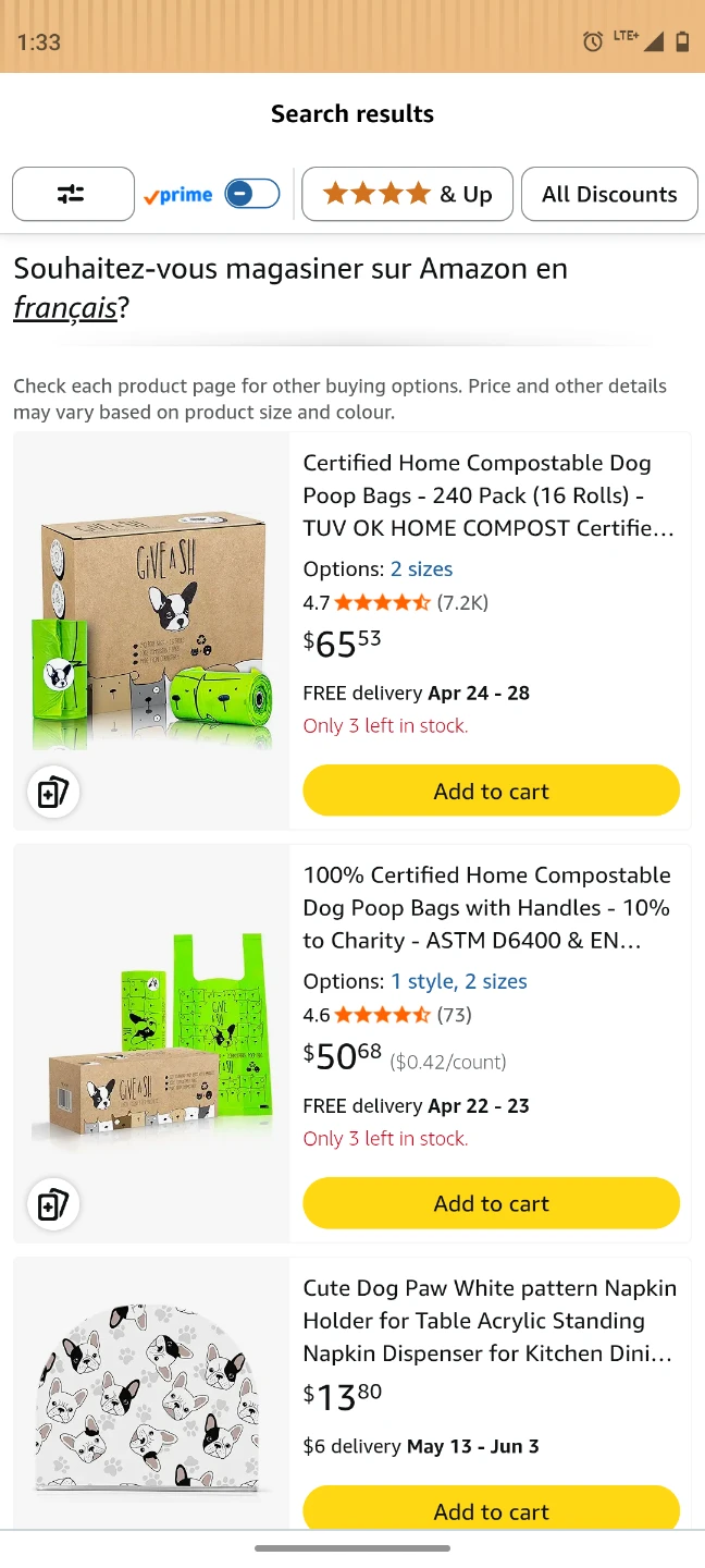 Free delivery,Give A Shit Dog  240 poop bags 16 rolls in box