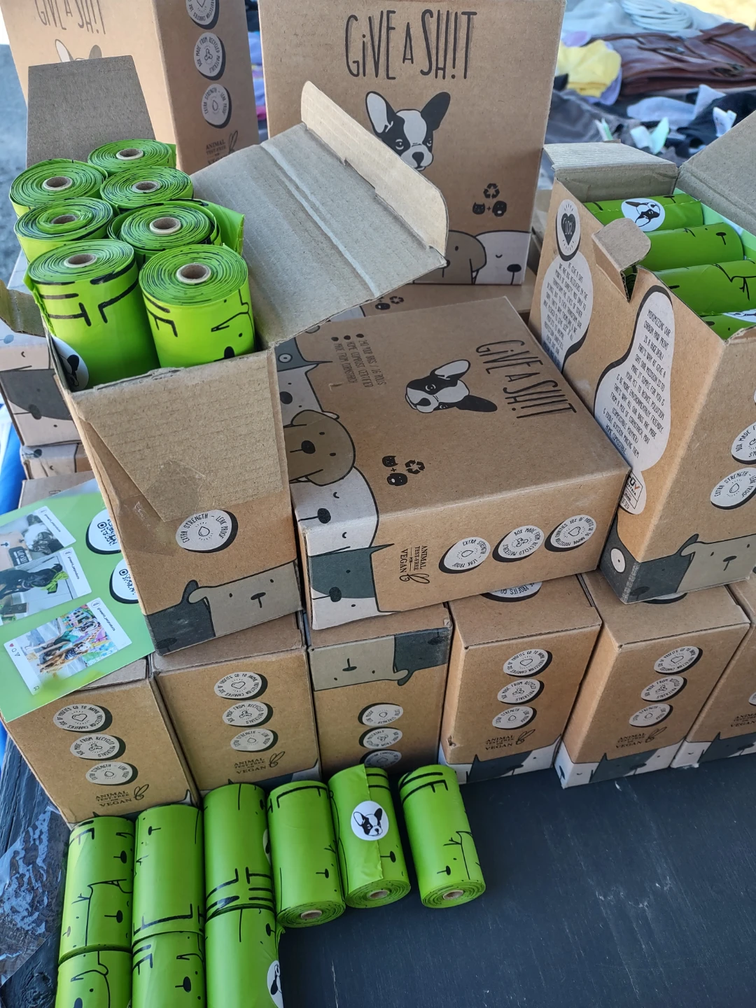 Free delivery,Give A Shit Dog  240 poop bags 16 rolls in box - photo 3