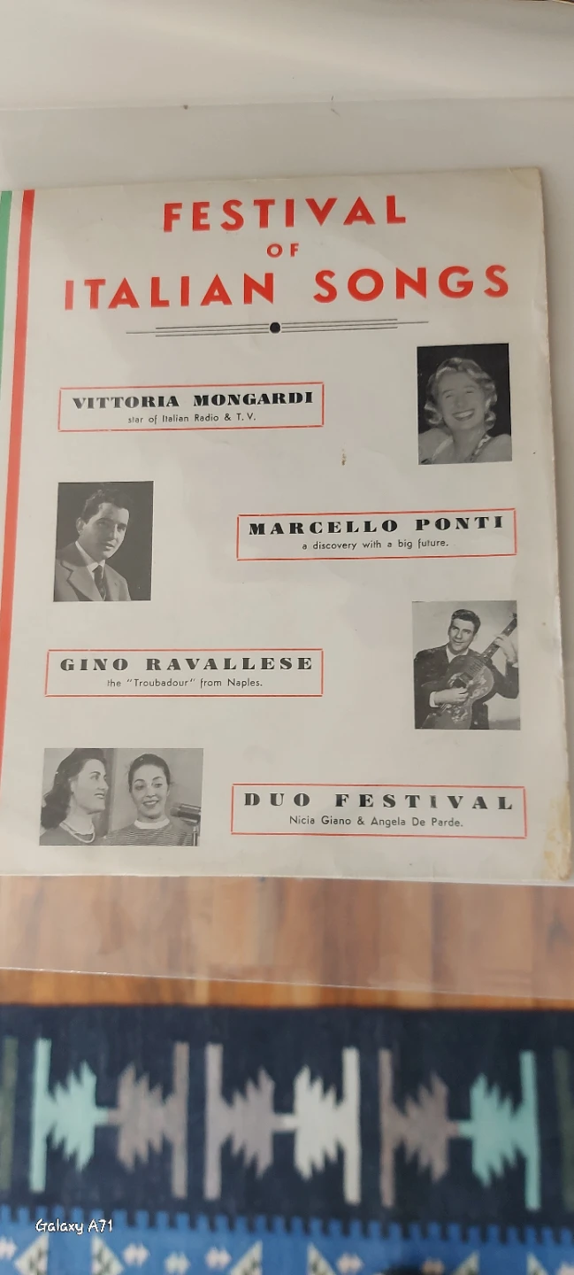 Festival of Italian Songs LP Record - photo 2
