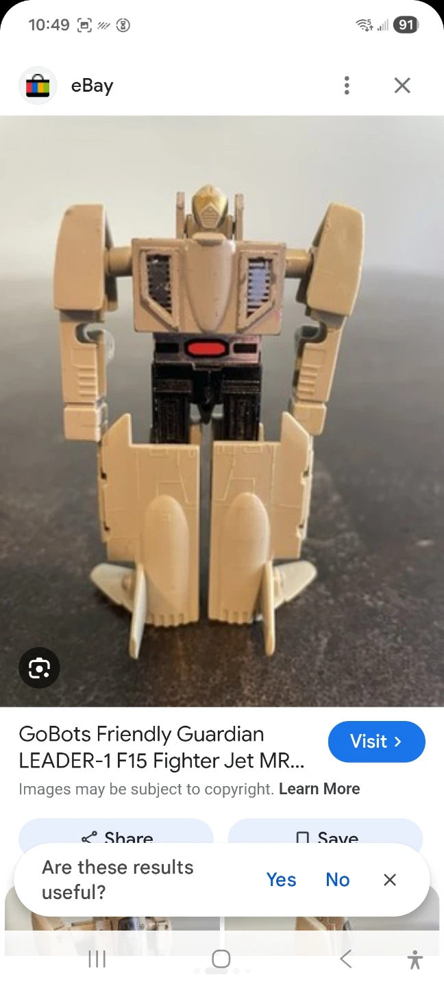 GoBots Friendly Guardian LEADER-1 F-15 Fighter Jet Toy - photo 3