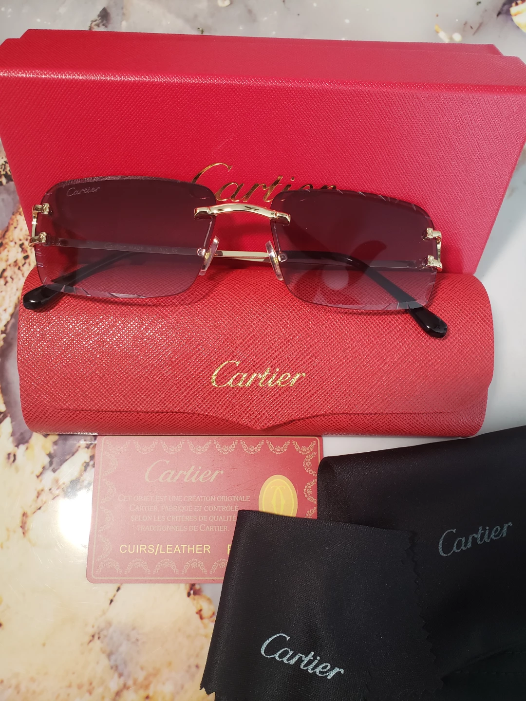 Cartier Rimless Sunglasses