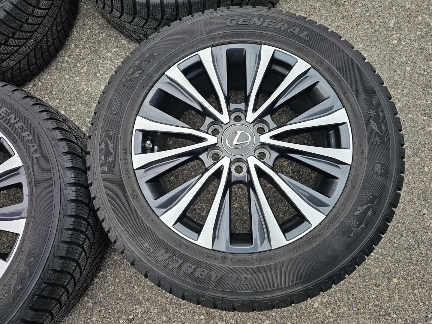 LEXUS LX 600 O.E.M RIMS AND WINTER TIRES 275/55 R20 - photo 2