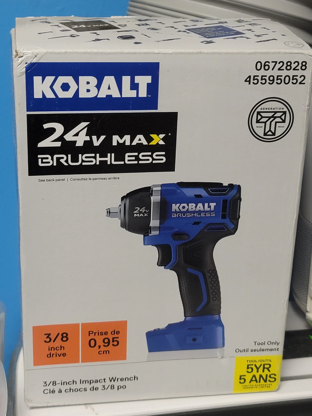 Kobalt 24V MAX Brushless 3/8-inch Impact Wrench (Tool Only)
