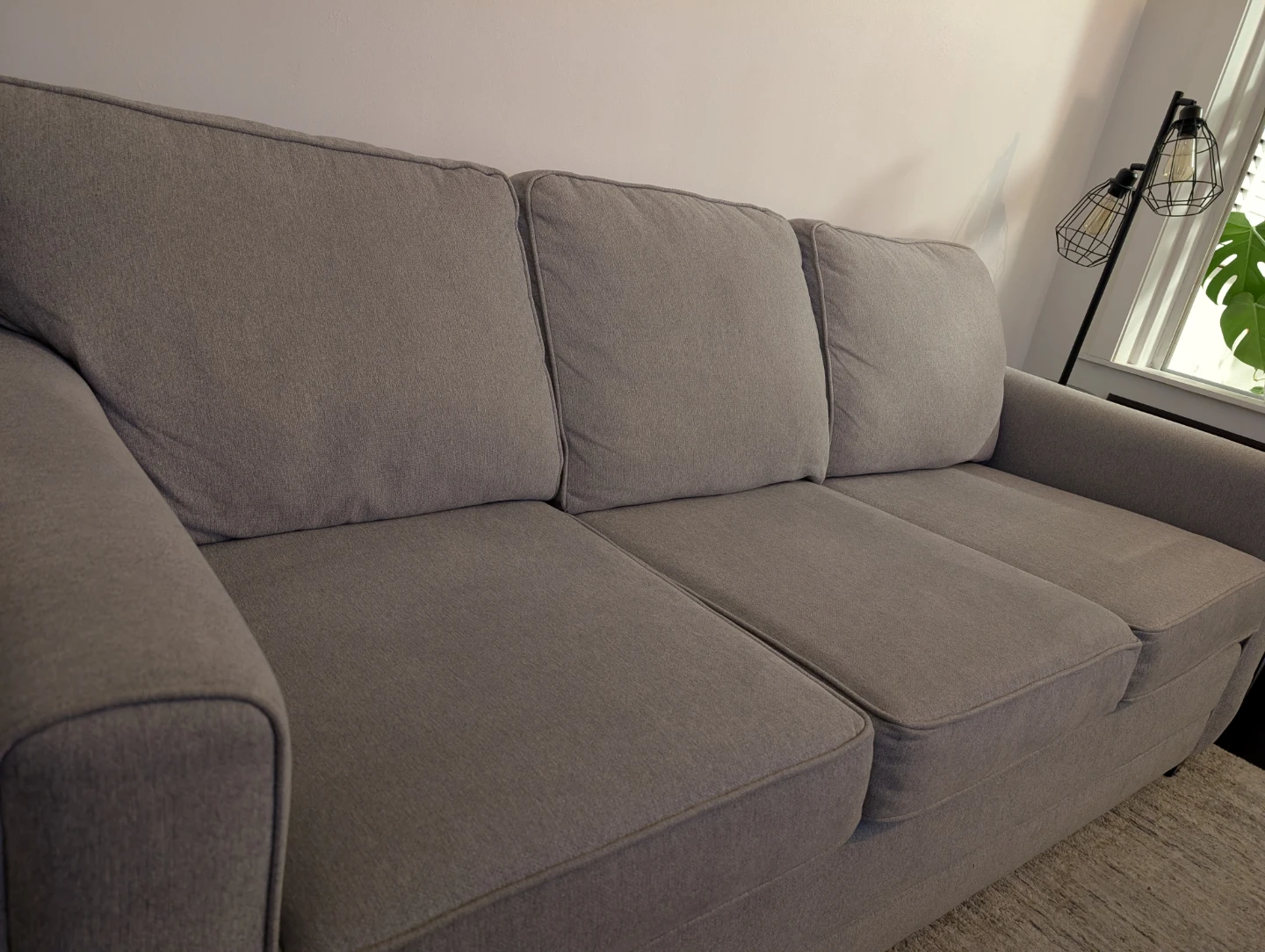 Grey couch - queen size pullout couch - photo 2
