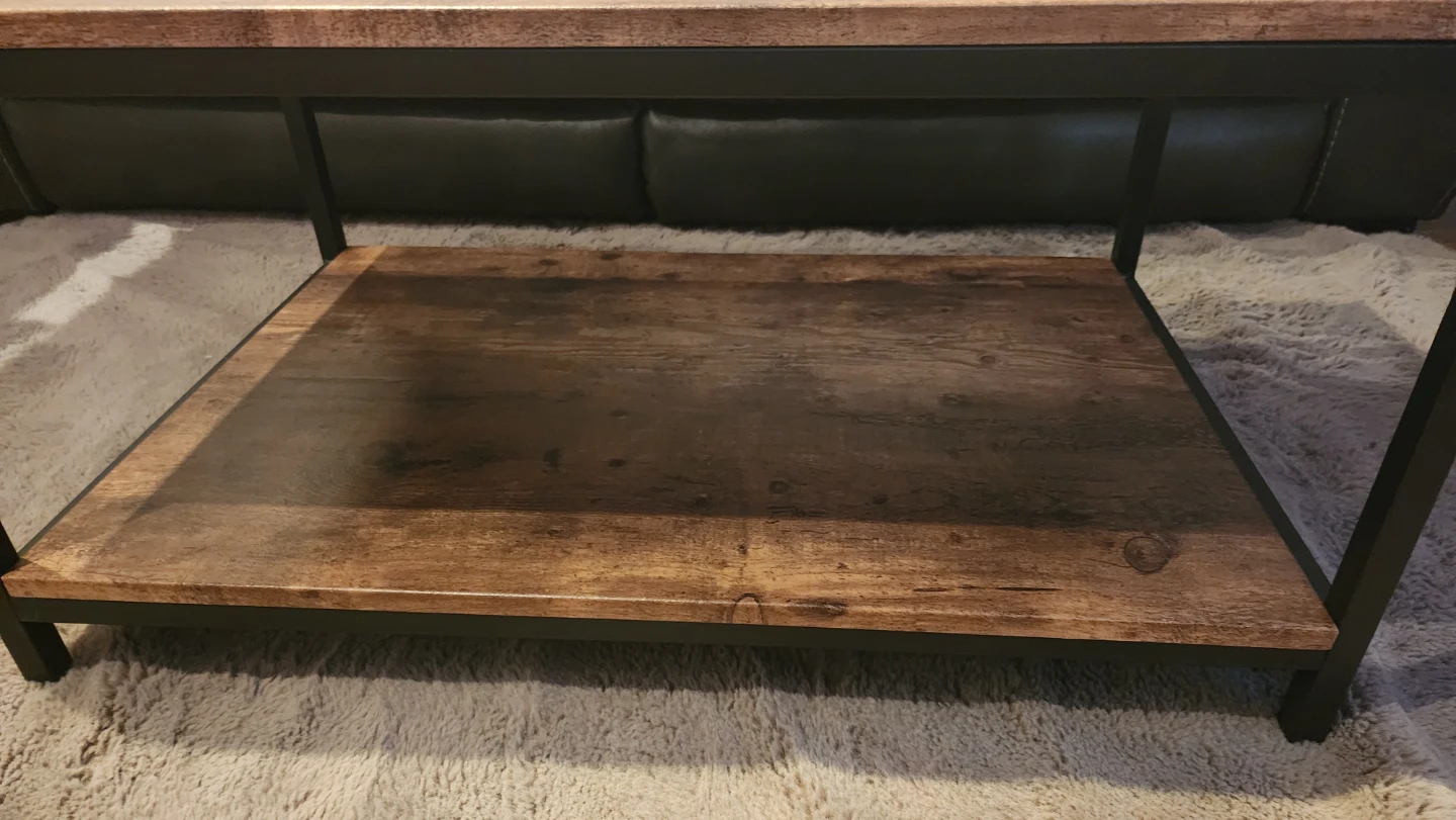 Wood Coffee Table with Lower Shelf - photo 3