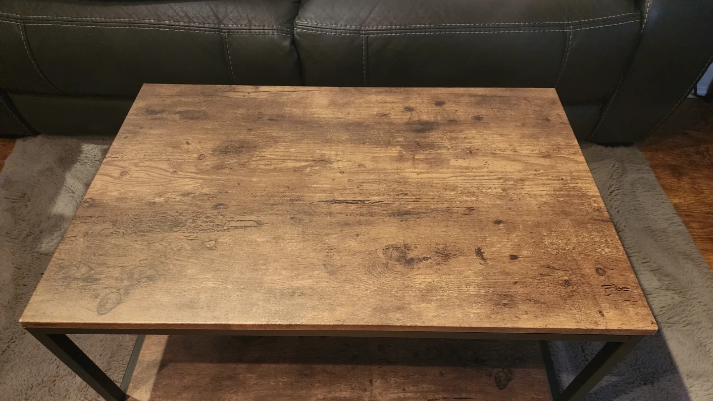Wood Coffee Table with Lower Shelf - photo 4