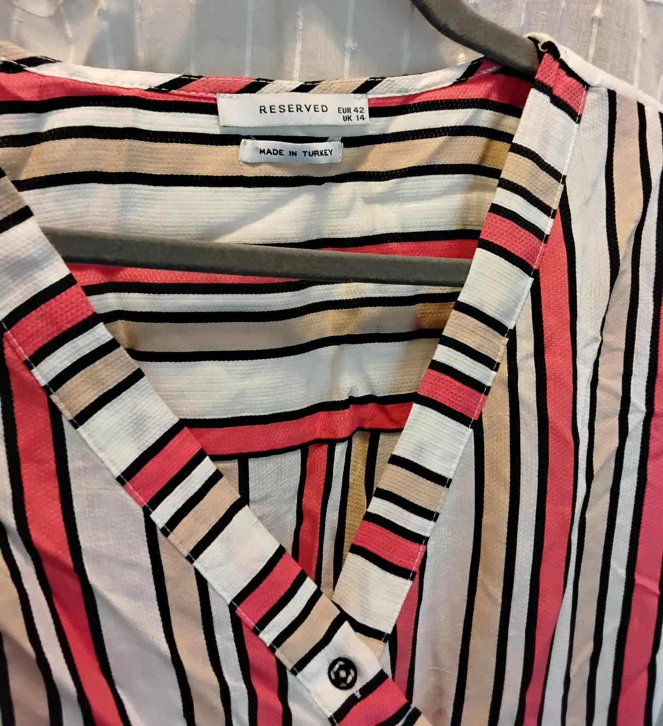 Reserved Striped Wrap Dress - photo 4