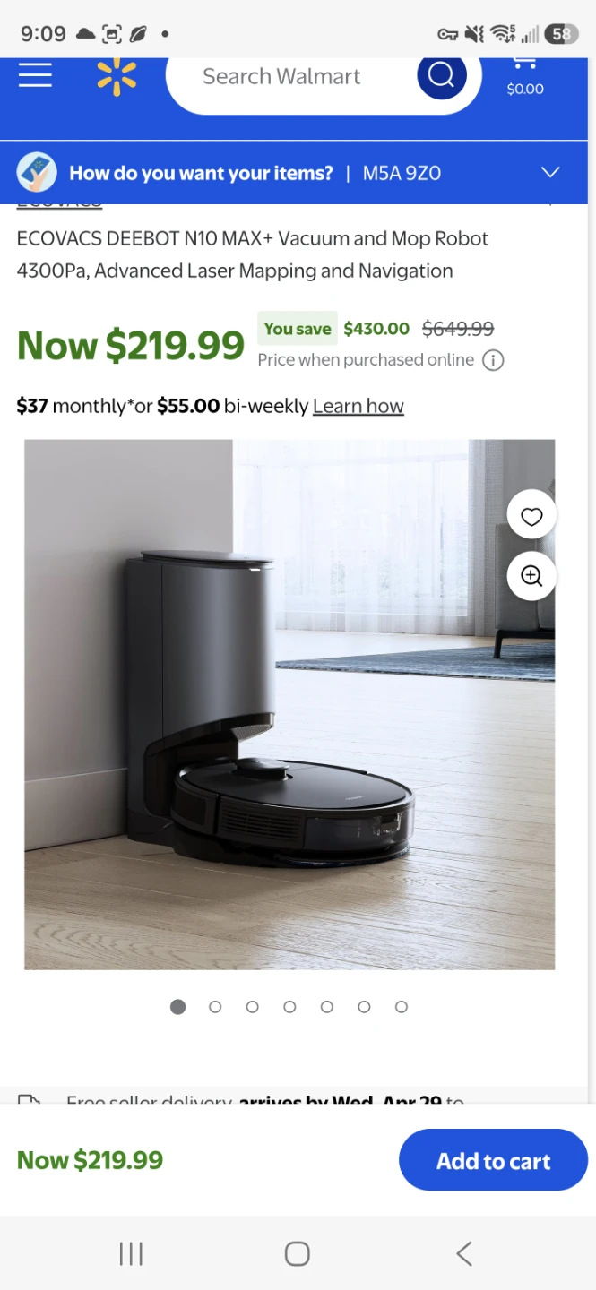 ECOVACS DEEBOT N10 MAX+ Robot Vacuum & Mop