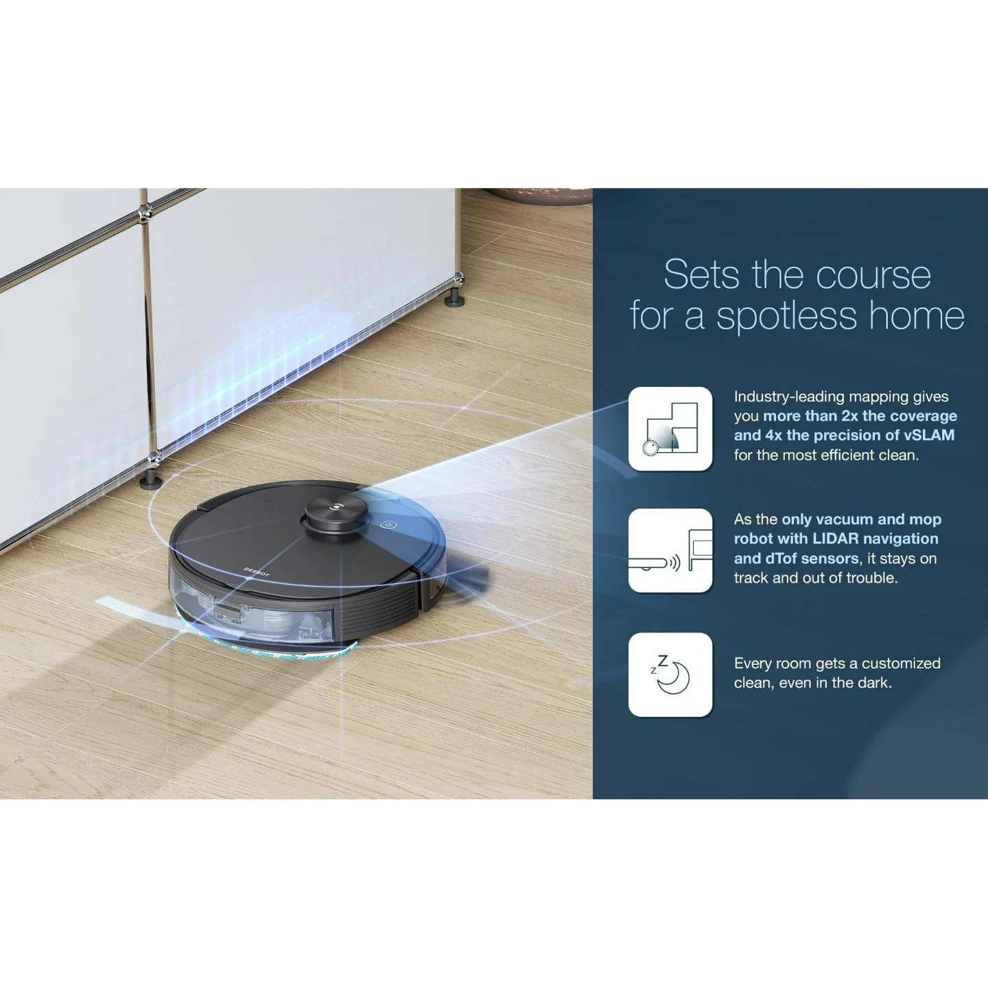 ECOVACS DEEBOT N10 MAX+ Robot Vacuum & Mop - photo 3