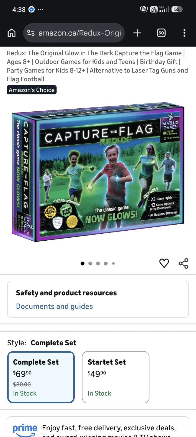 Starlux Games Capture The Flag Redux Glow Game - photo 3