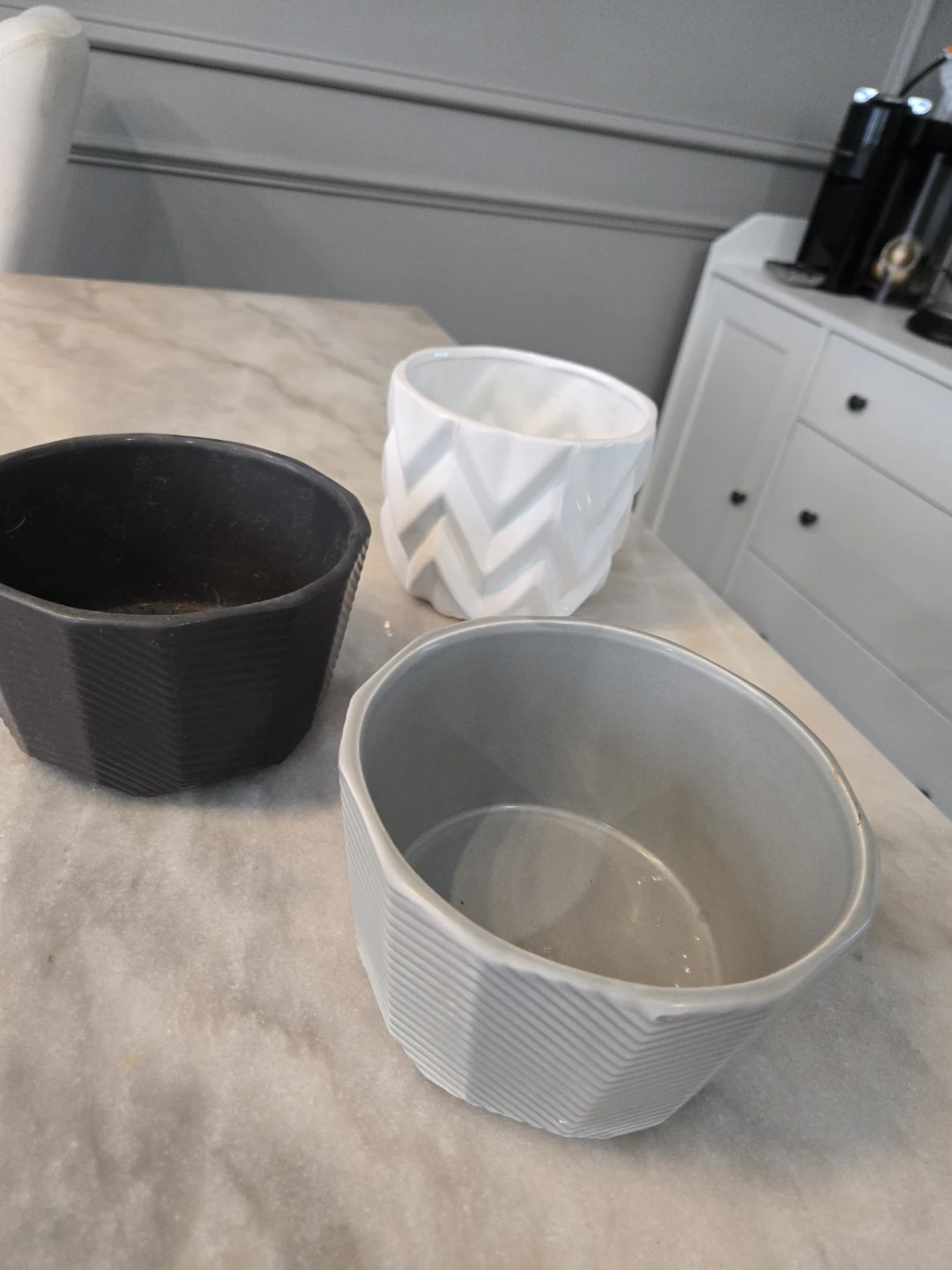 Set of 3 Geometric Planters - photo 4