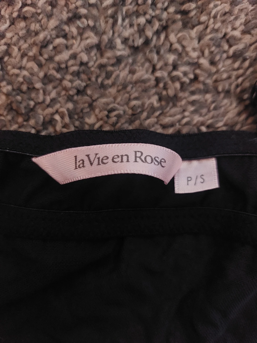 La vie en rose black and red lingerie top - photo 2