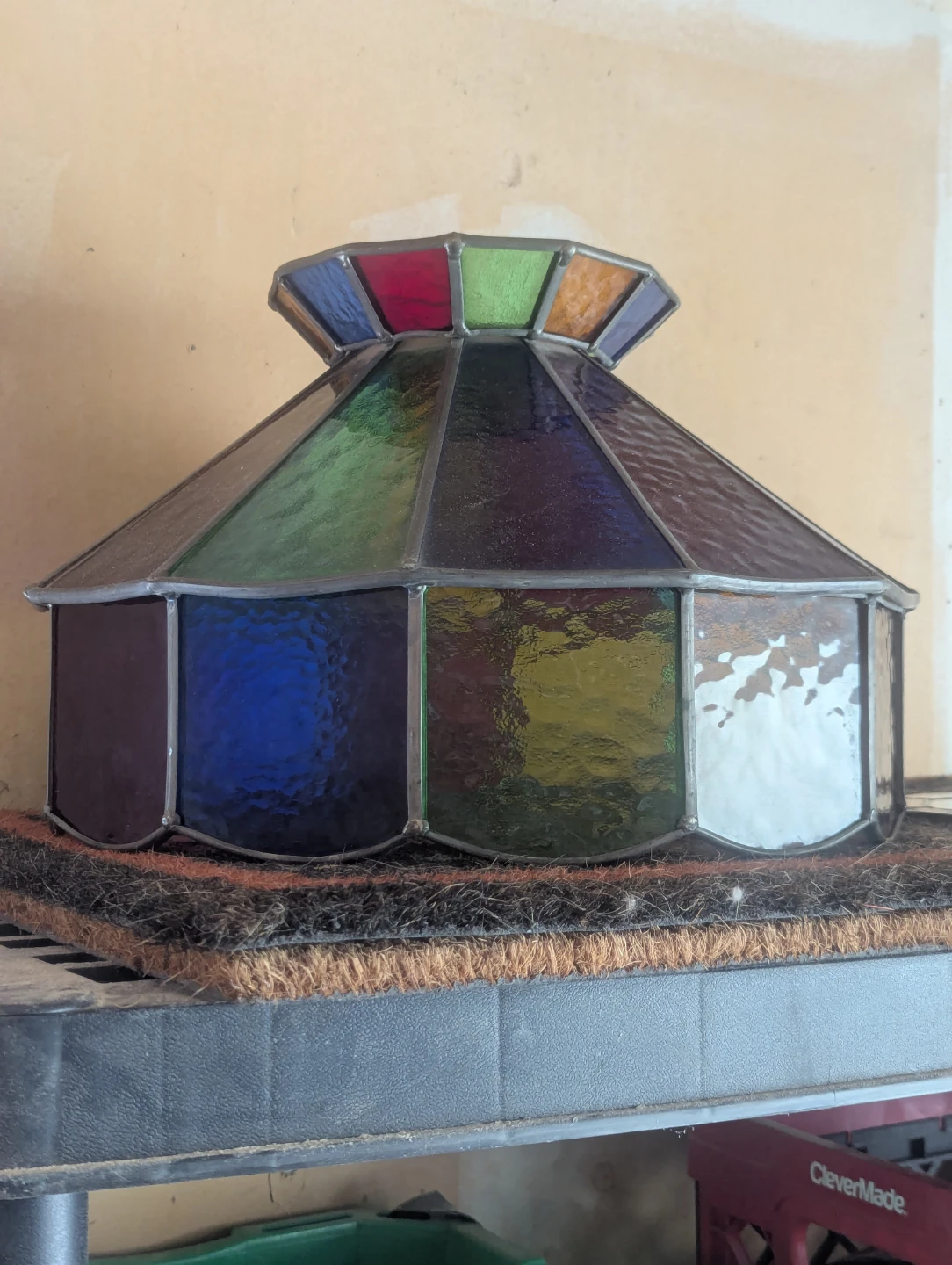 Vintage Stained Glass Lamp Shade