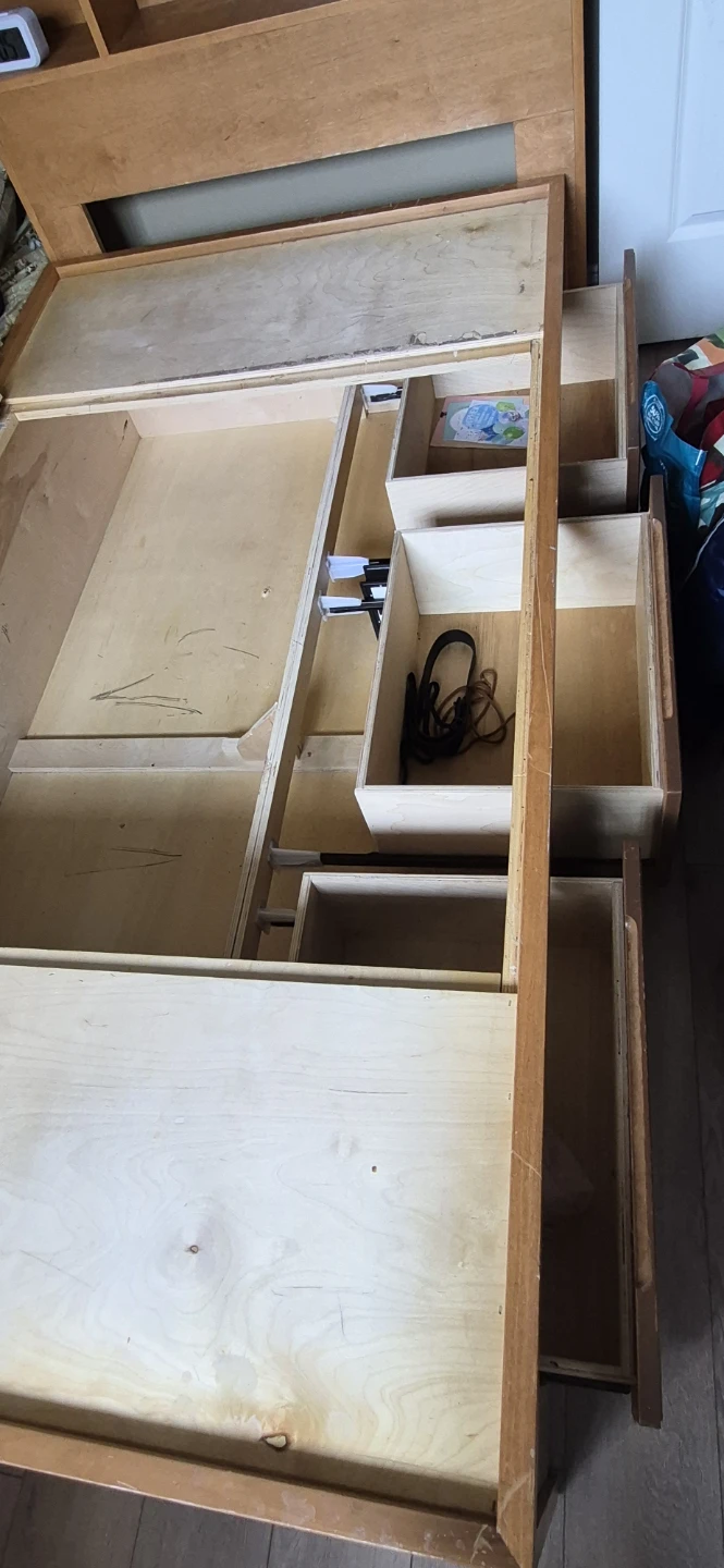 Twin Size Wooden Storage Bed with Headboard and Mattress - photo 3
