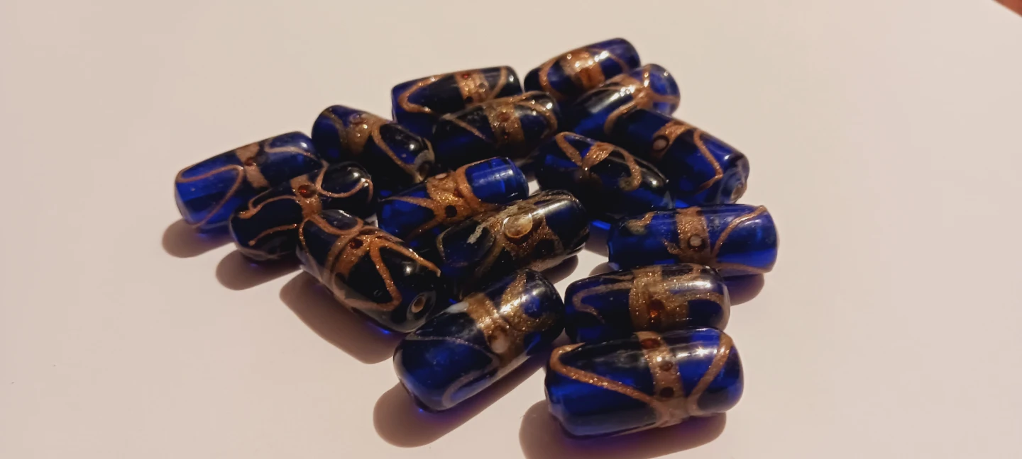 Cobalt Blue Venetian Glass Beads - photo 3
