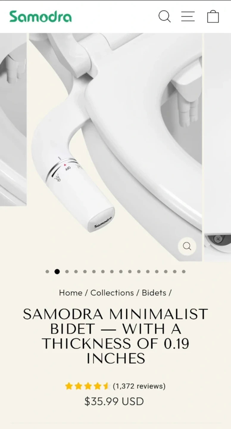 🆕Samodra Minimalist Bidet Attachment - photo 3