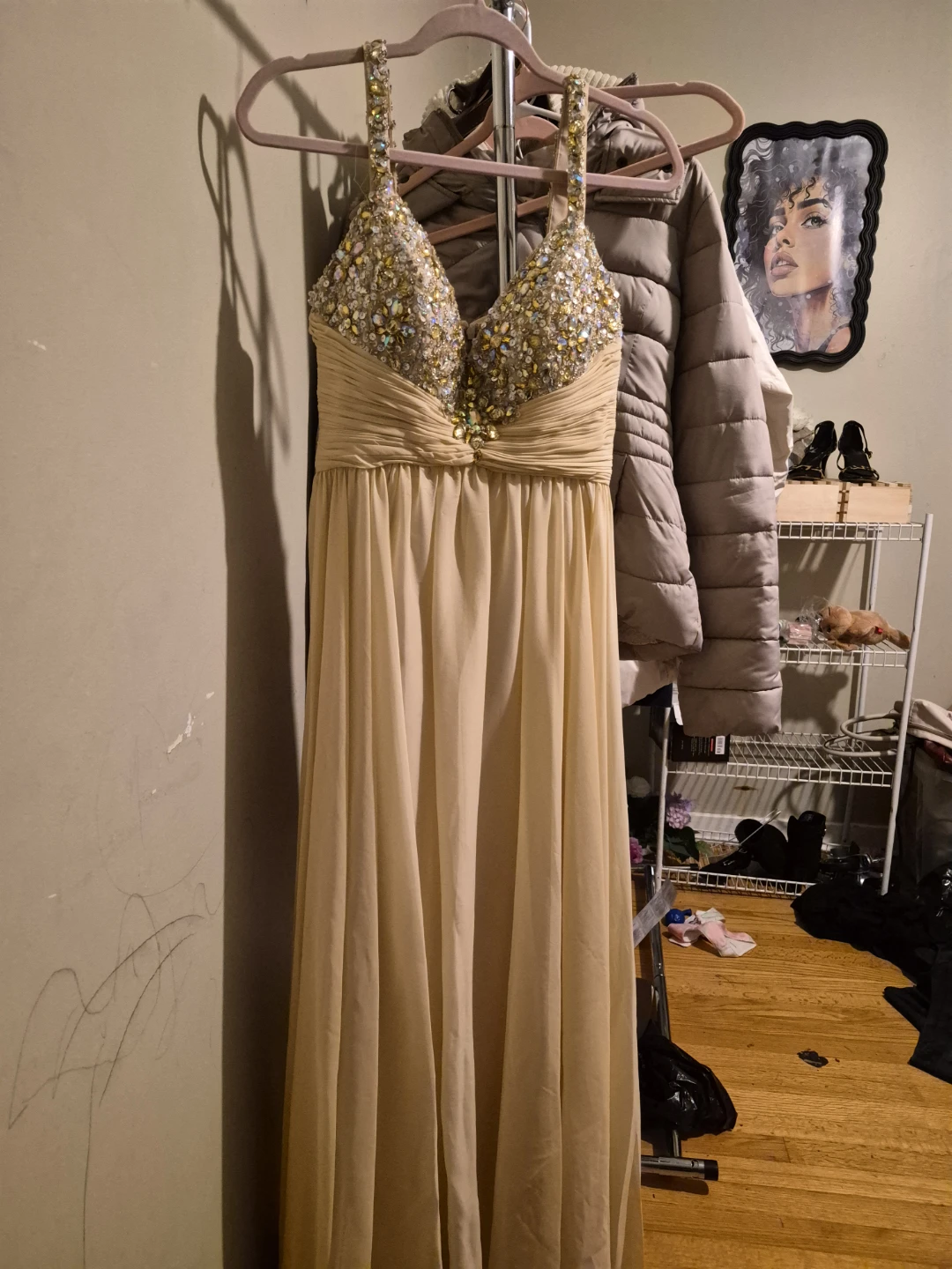 Nina Canacci Beaded Evening Gown - Size 10