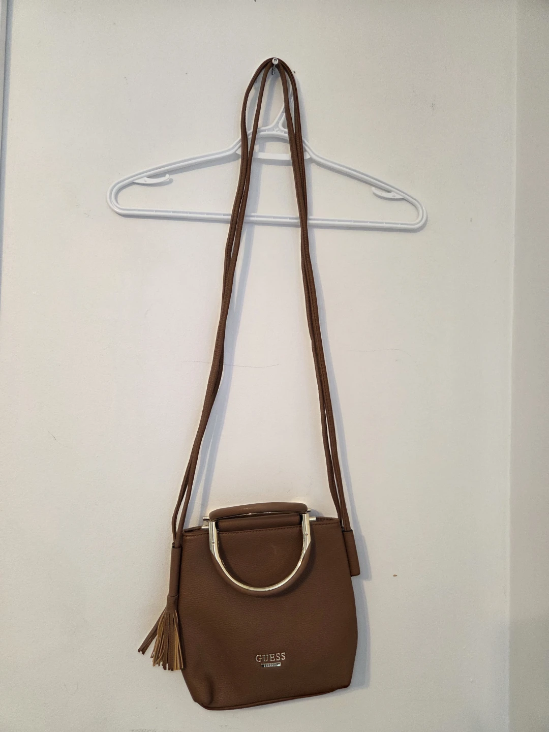 Guess Sofia Metal Bar Crossbody Bag - Cognac $40 - photo 4