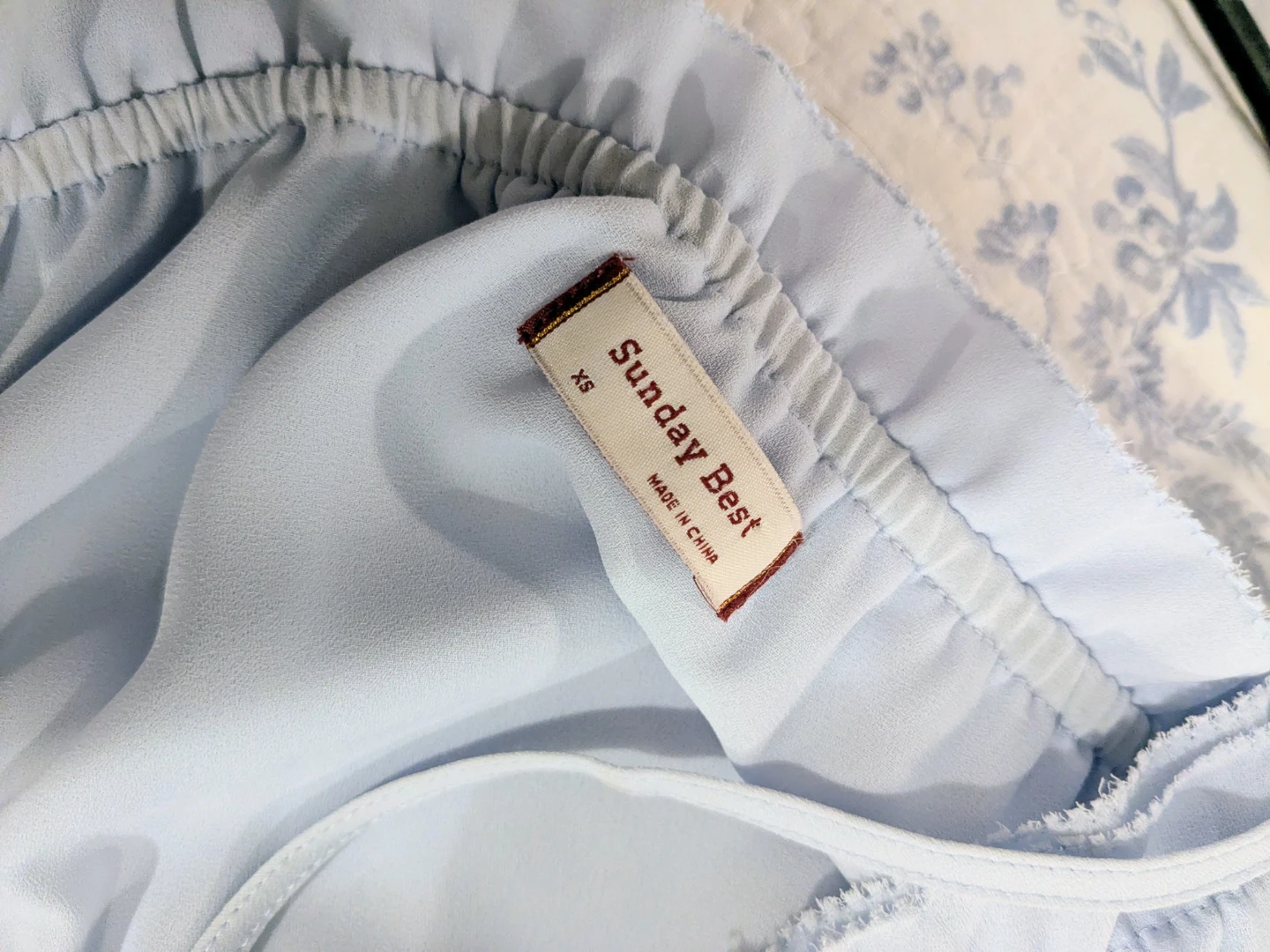 Sunday Best Blixen Baby Blue Ruffle Dress - XS - photo 2