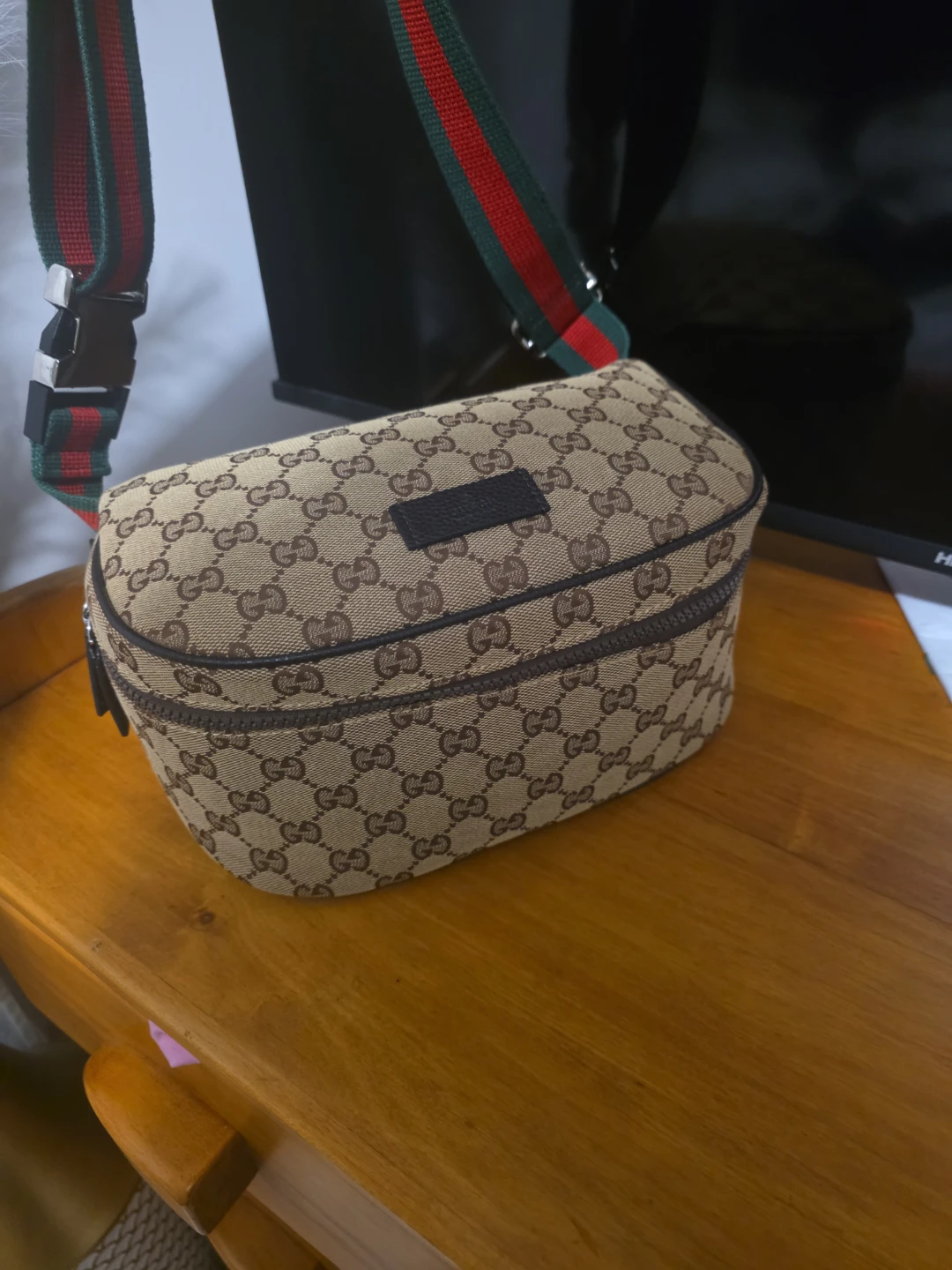 Gucci Monogram Canvas Fanny Pack