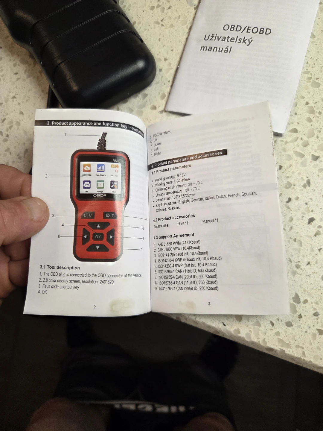 V500 OBD II Auto Diagnostic Tool - photo 4