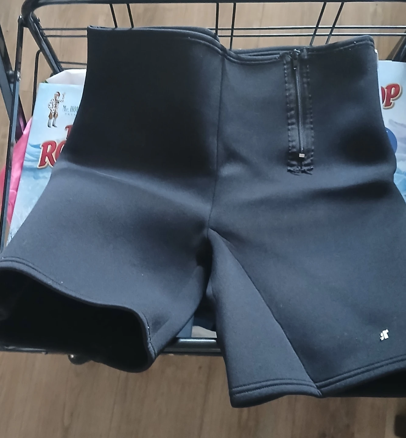 Black Neoprene Sauna Shorts