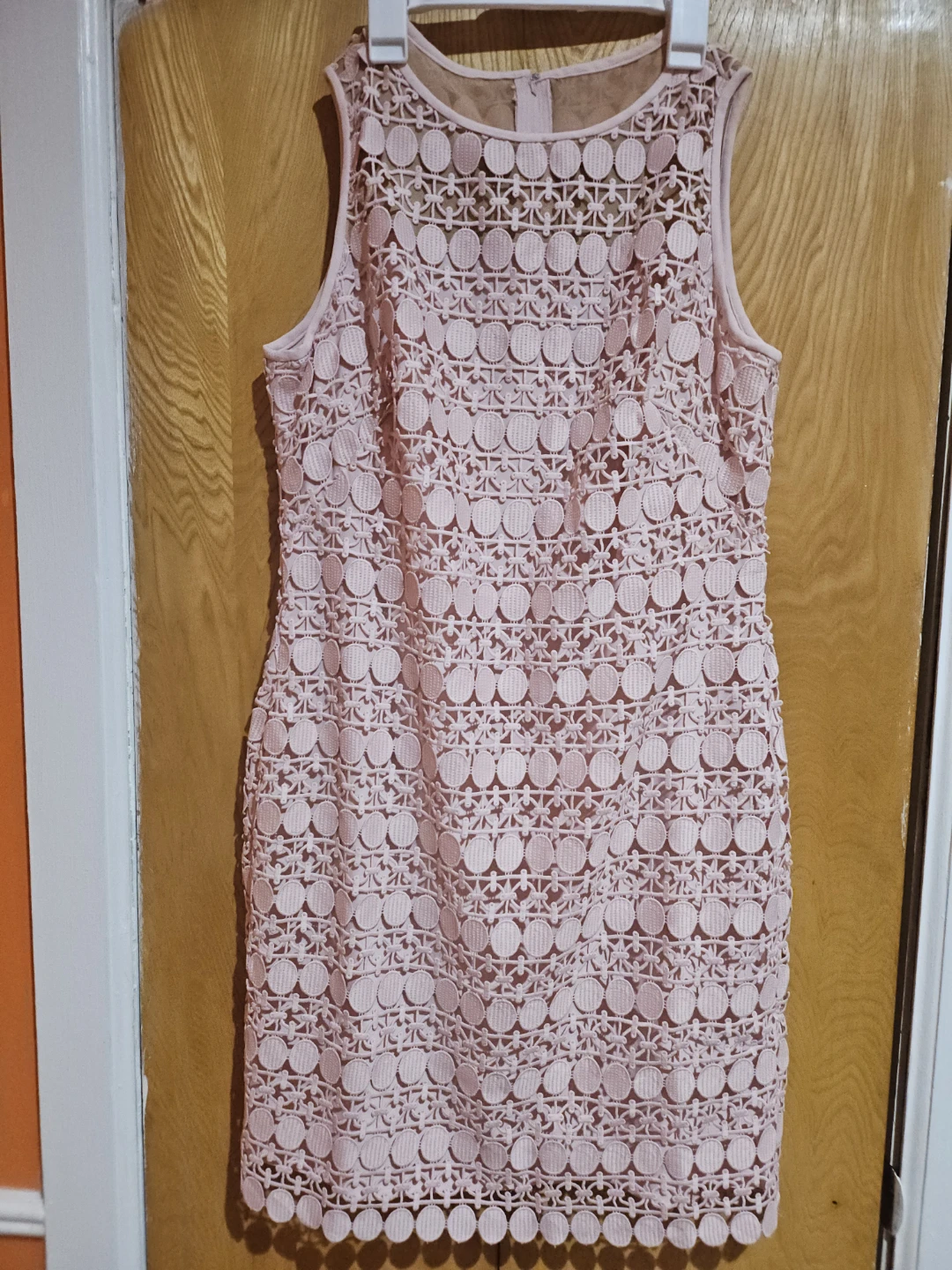 Ralph Lauren Women's Pink Lace Sheath Dress Size 10