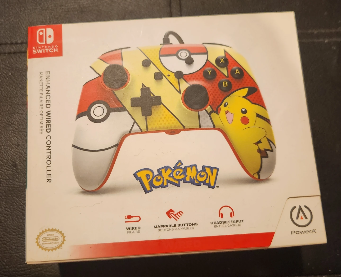 PowerA Pikachu Wired Controller – Nintendo Switch (Sealed) 🌱