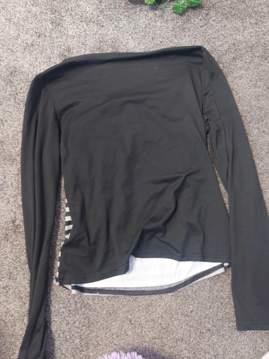 Fake layered strip shirt - photo 2