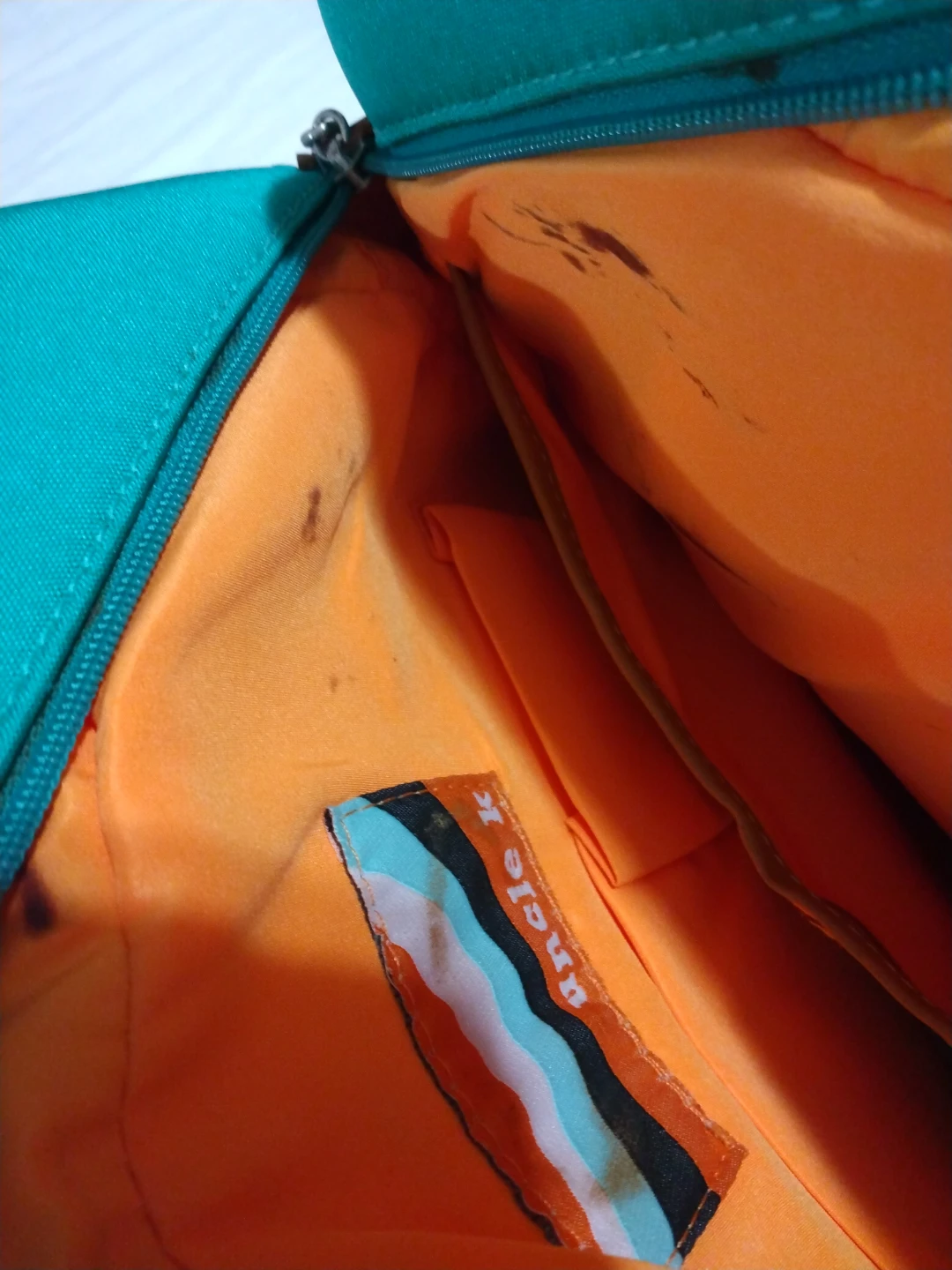 Uncle K Teal and Tan Tote Bag - photo 4
