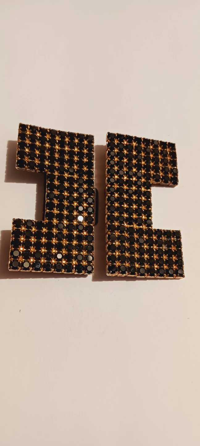 Art Deco Gorgeous Sparkling Interlocking Belt Buckle - photo 3
