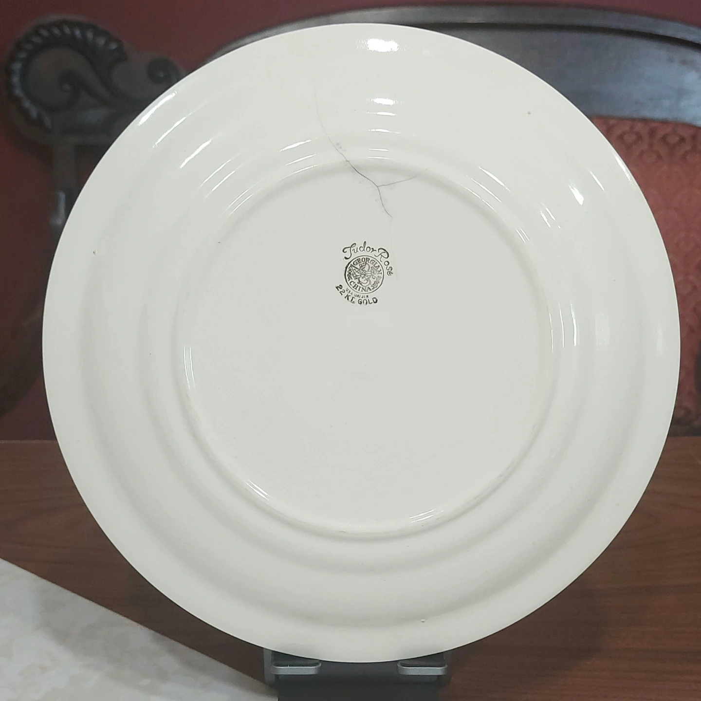 trade or $3 — rose pattern vintage plates - photo 3