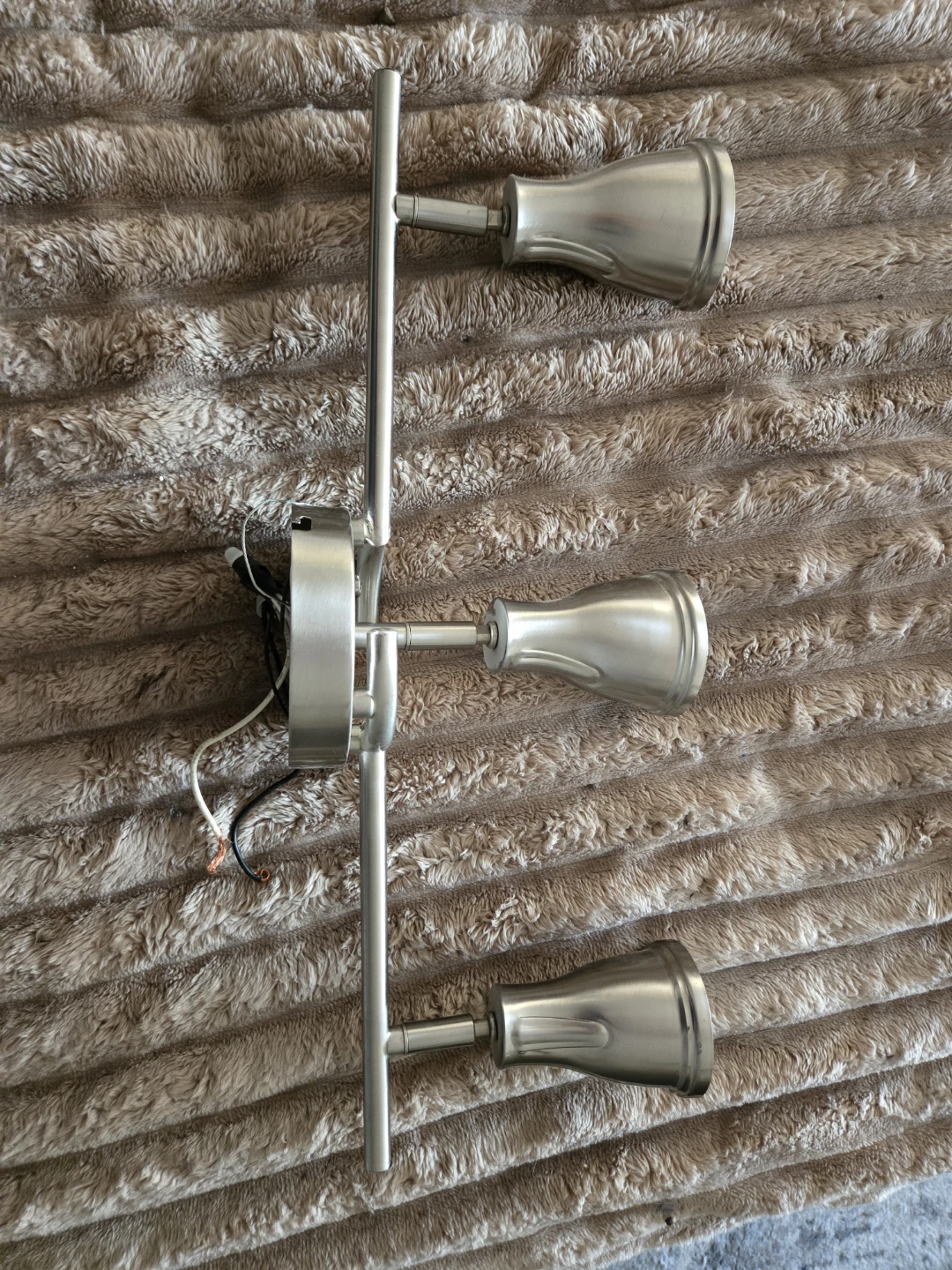 Brushed Nickel 3-Light Track Light Fixture - photo 3