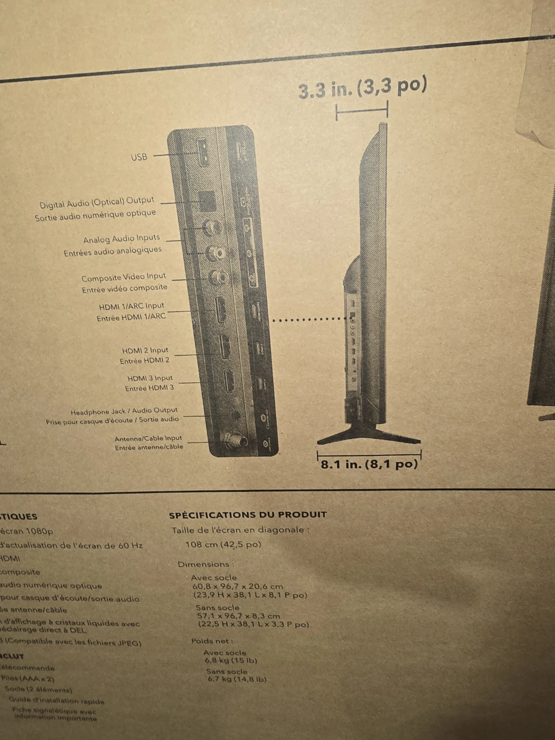 Insignia 43" LED TV 1080p - photo 4