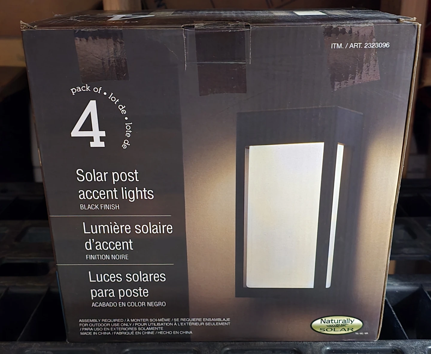 Naturally Solar Solar Post Accent Lights - Pack of 4