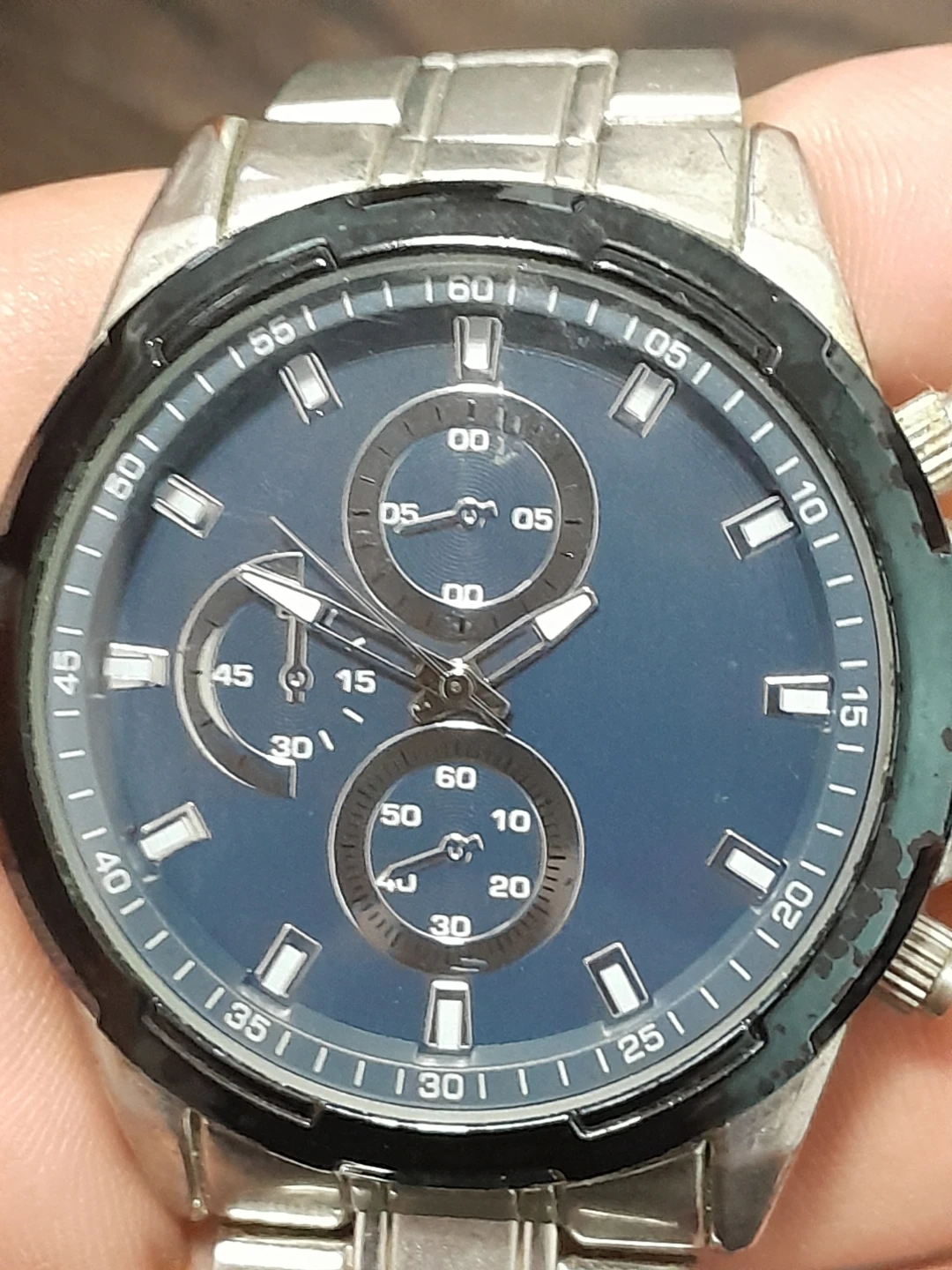 Men's Chronograph Watch - Silver Tone