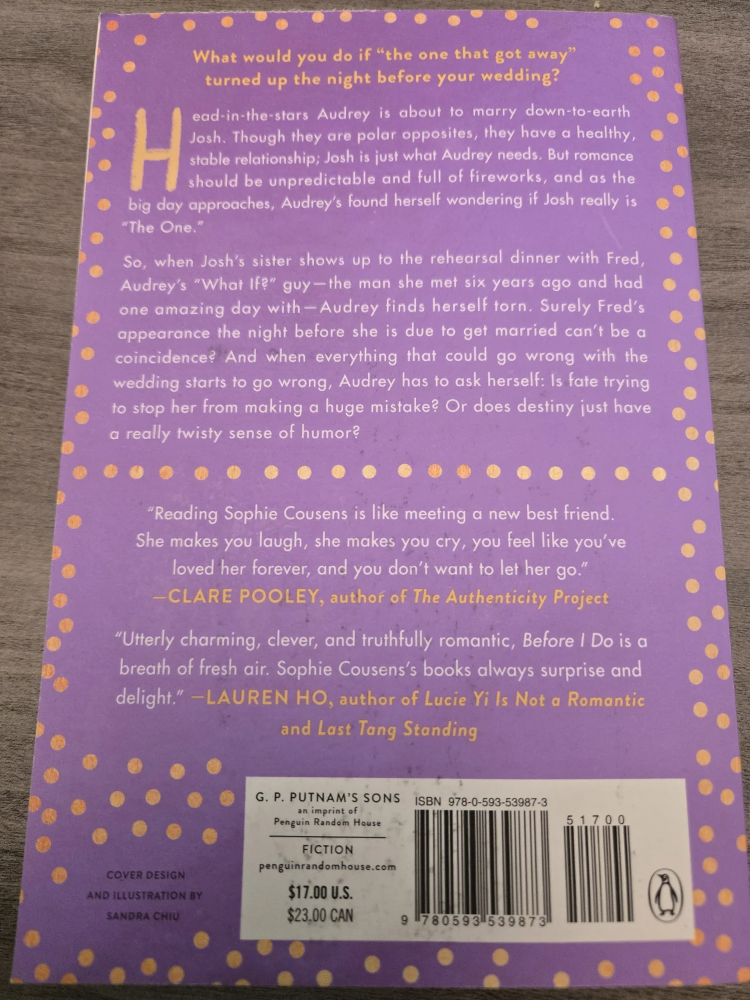 Before I Do by Sophie Cousens Paperback Novel - photo 2