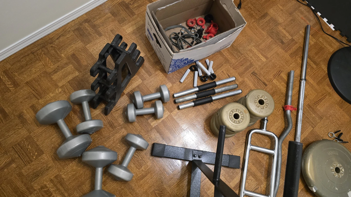 Weightlifting Set with Dumbbells, Barbells, and Weight Plates - photo 3