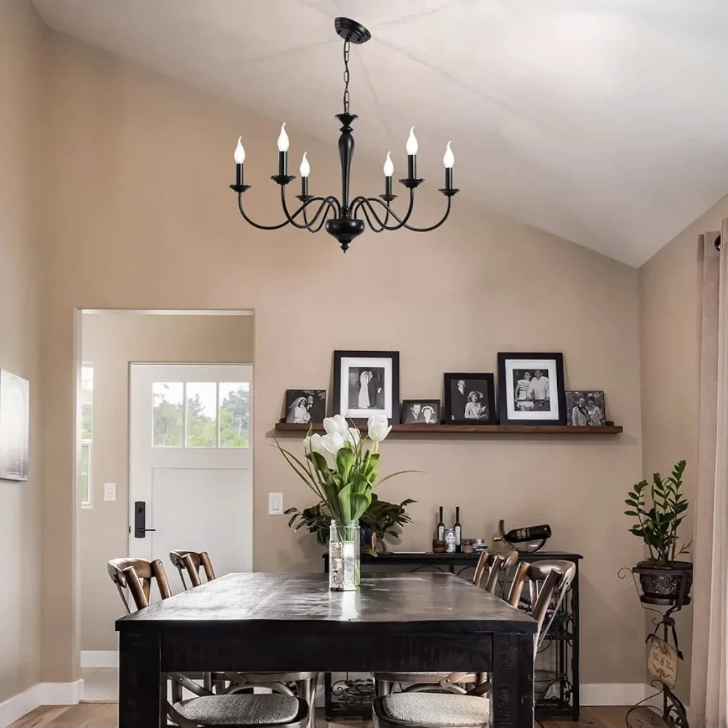 Farmhouse 6 Light Black Chandelier 🌱 - photo 5
